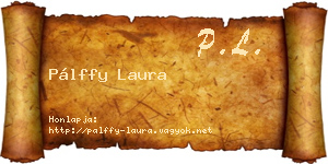 Pálffy Laura névjegykártya